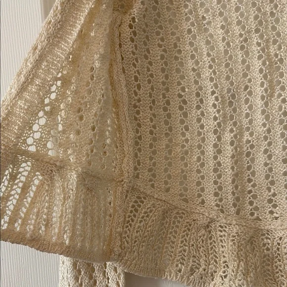LC Lauren Conrad Cream Knit Lightweight Cardigan - Picture 2 of 5